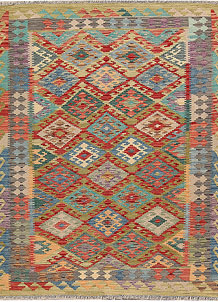 Multi Colored Kilim 4' 11 x 6' 4 - SKU 69778