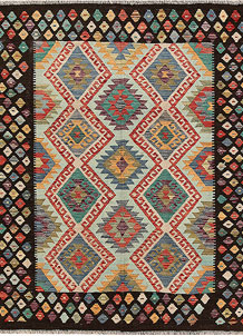 Multi Colored Kilim 5' x 6' 3 - SKU 69781