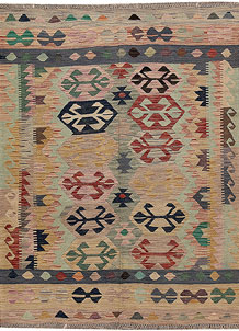Multi Colored Kilim 4' 10 x 6' 4 - SKU 69782