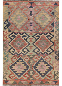 Multi Colored Kilim 4' 9 x 7' 1 - SKU 69791
