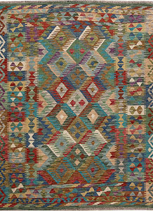 Multi Colored Kilim 5' x 6' 6 - SKU 69792