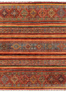Multi Colored Kazak 8' 2 x 10' - SKU 69998