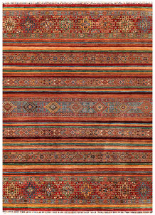 Multi Colored Kazak 8' 9 x 11' 11 - SKU 69999