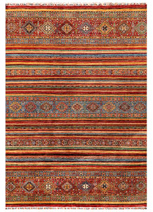 Multi Colored Kazak 8' 2 x 11' 3 - SKU 70000
