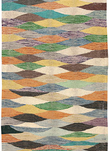 Multi Colored Kilim 2' 8 x 9' 7 - SKU 70123
