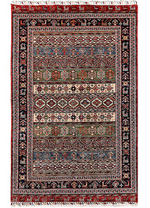 Multi Colored Kazak 4' x 6' 2 - SKU 70237