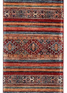 Multi Colored Kazak 2' 1 x 6' 2 - SKU 70251