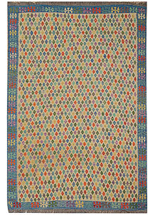 Multi Colored Kilim 6' 9 x 9' 6 - No. 70323