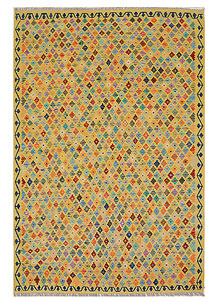 Multi Colored Kilim 7' 1 x 9' 10 - No. 70379