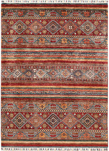 Multi Colored Kazak 5' x 6' 9 - SKU 70884