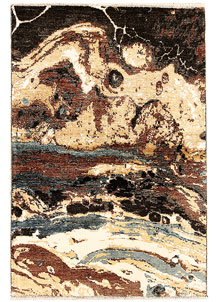 Multi Colored Abstract 3' 10 x 5' 10 - SKU 70944
