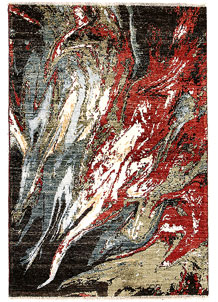 Multi Colored Abstract 3' 11 x 5' 10 - SKU 70945