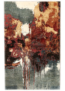 Multi Colored Abstract 4' 5 x 6' 11 - SKU 70962