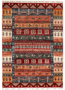 Multi Colored Kazak 4' 9 x 6' 7 - SKU 71236