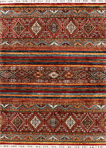 Multi Colored Kazak 5' 1 x 6' 6 - SKU 71247