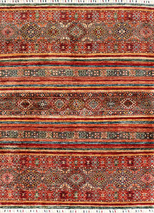 Multi Colored Kazak 4' 11 x 9' 7 - SKU 71249