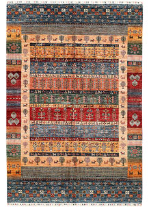 Multi Colored Kazak 6' 11 x 10' - SKU 71276