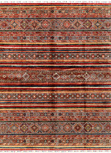 Multi Colored Kazak 8' 2 x 10' 1 - SKU 71283