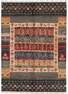 Multi Colored Kazak 5' 8 x 7' 11 - SKU 71394