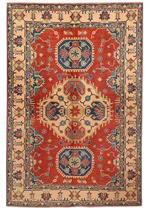 Orange Red Kazak 6' 7 x 9' 11 - SKU 71600