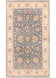 Light Steel Blue Oushak 4' 5 x 6' 11 - SKU 71642