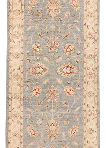 Light Steel Blue Oushak 2' 7 x 13' 11 - SKU 71643