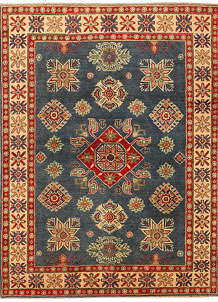 Light Slate Grey Kazak 4' 10 x 6' 5 - SKU 71685