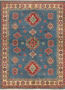Steel Blue Kazak 4' 9 x 6' 4 - SKU 71703