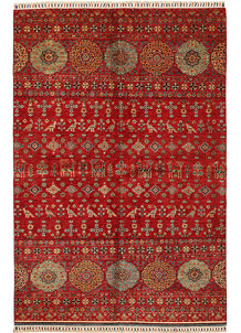 Firebrick Kazak 5' 7 x 8' 5 - SKU 71746