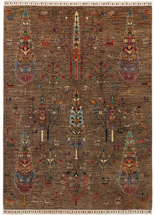 Saddle Brown Kazak 5' 9 x 7' 10 - SKU 71751