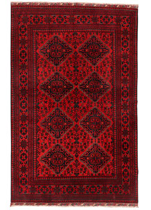 Firebrick Khal Mohammadi 4' 11 x 6' 6 - SKU 71780