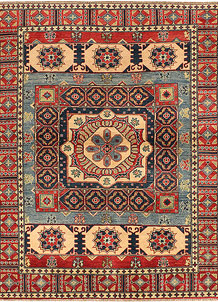 Multi Colored Kazak 5' 2 x 6' 10 - SKU 71809