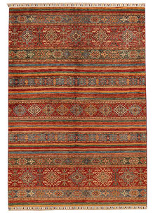 Multi Colored Kazak 5' 9 x 8' 2 - SKU 71814