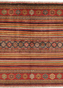 Multi Colored Kazak 8' 2 x 9' 10 - SKU 71816