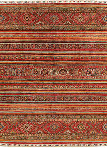 Multi Colored Kazak 8' 7 x 9' 7 - SKU 71818