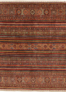Multi Colored Kazak 8' 2 x 10' - SKU 71823