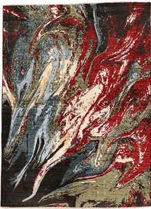 Multi Colored Abstract 5' 7 x 7' 8 - SKU 71952