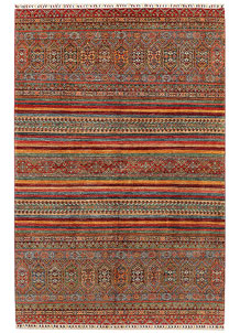 Multi Colored Kazak 6' 9 x 10' 3 - SKU 72427