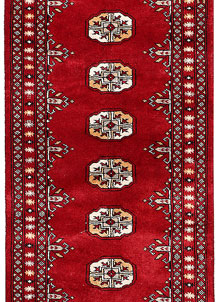 Dark Red Bokhara 2' x 6' - SKU 72533
