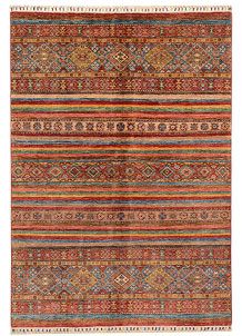 Multi Colored Kazak 5' 9 x 8' 2 - SKU 72734