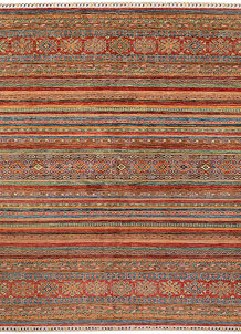 Multi Colored Kazak 6' 9 x 10' - SKU 72735
