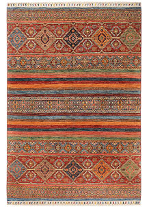 Multi Colored Kazak 4' 10 x 6' 9 - SKU 72888