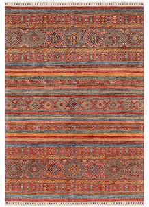 Multi Colored Kazak 5' x 7' 2 - SKU 72889