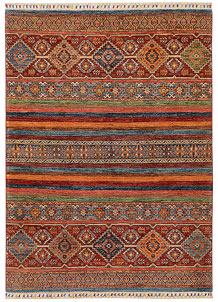 Multi Colored Kazak 4' 11 x 6' 9 - SKU 72943