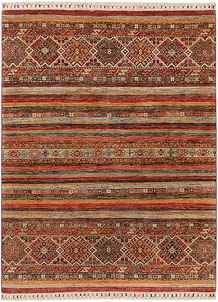 Multi Colored Kazak 4' 10 x 6' 6 - SKU 72944