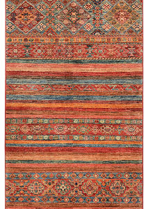 Multi Colored Kazak 2' 9 x 9' 8 - SKU 72955