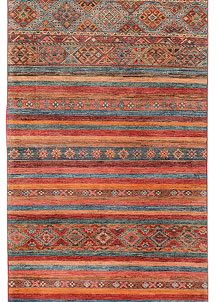 Multi Colored Kazak 3' 5 x 9' 10 - SKU 72963