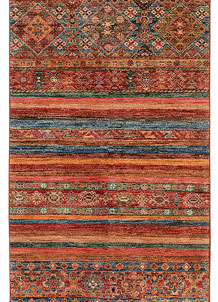 Multi Colored Kazak 2' 9 x 9' 9 - SKU 73298