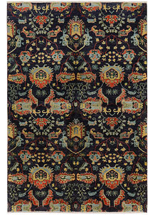 Multi Colored Suzani 5' 10 x 9' - SKU 73332