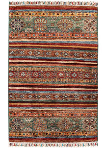 Multi Colored Kazak 2' 7 x 4' 2 - SKU 73541